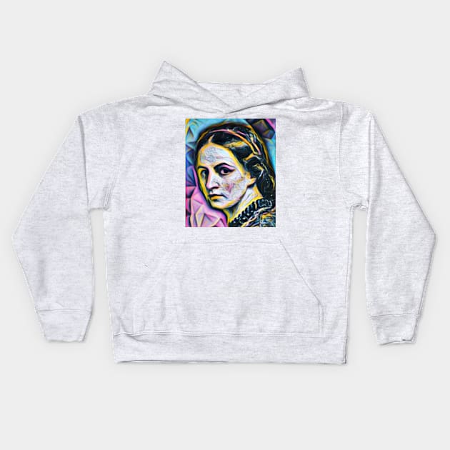 Anne Bronte Portrait | Anne Bronte Artwork 4 Kids Hoodie by JustLit